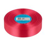 Лента атласная 1-сторонняя 25.0 мм / 33±2 метра, 077 бордовый, Gamma
