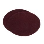 Заплатки пришивные из замши, овал 6х8,2см с перфорацией, 2 шт, 100% кожа, 31 бордовый, 59114