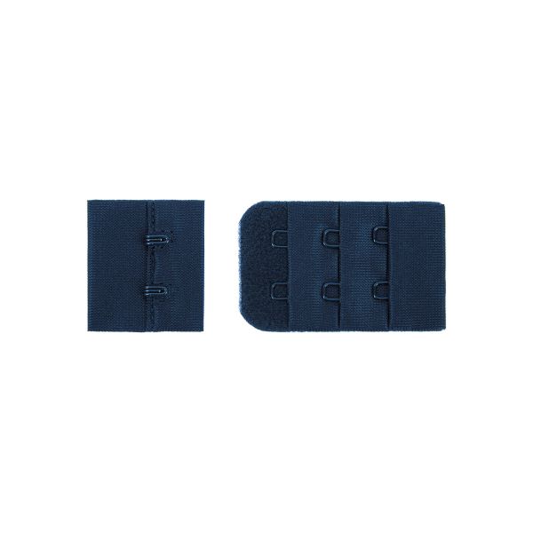 Застежки для бюстгальтера текстильные 32 мм, 5 шт, нейлон, 12 темно-синий, Blitz ZBB-32