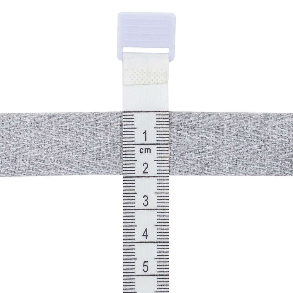 Тесьма (лента) киперная (100 х/б) 20 мм / 4.57 метра, 18 серый меланж, 6190-2026