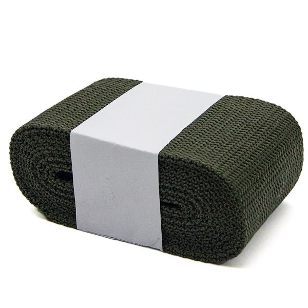 Стропа (ременная лента) 50 мм / 5х2.5 метра, толщ. 1.0 мм, [28 г/пог.м], 100% п/э, 32 хаки