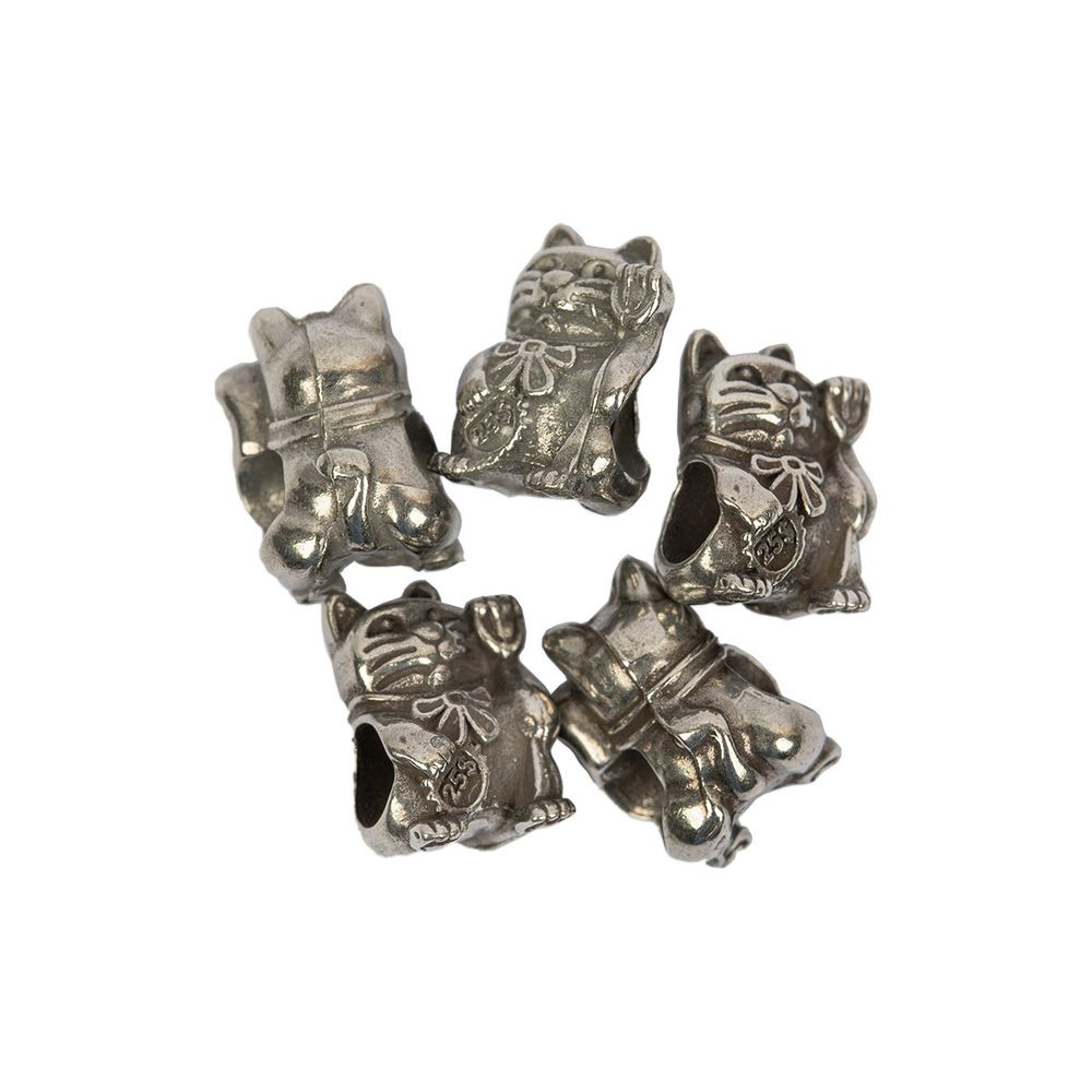 Бусины олово 10х14х9 мм, 20 шт, №1 Кошка, Zlatka NPO-13
