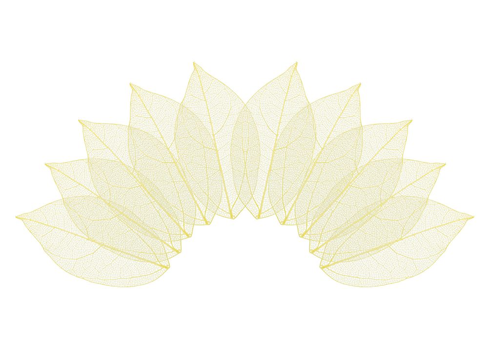 Листья скелетированные 2-6 см, 50 шт (5х10 шт), 02 желтый, Mr.Painter SFL-01