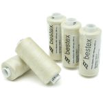 Нитки швейные бытовые Bestex 40/2, 365 м (400 ярд) / 10 кат., 201 льняной