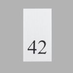 Этикетка-размерник, белый, 10х20 мм, 100 шт, 42