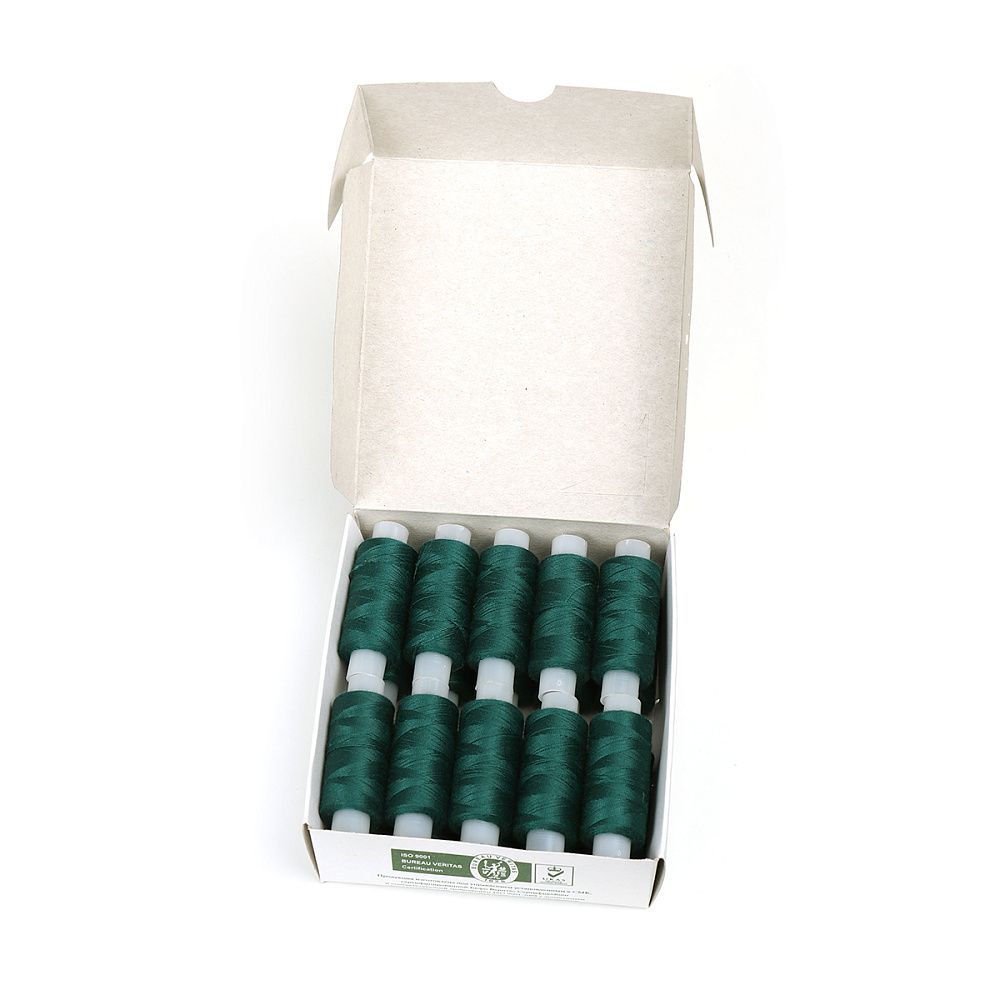 Нитки армированные ПНК им.Кирова 45ЛЛ, бытовые, 200 м / 20 кат., 2908 зеленый