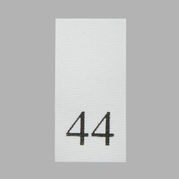 Этикетка-размерник, белый, 10х20 мм, 100 шт, 44