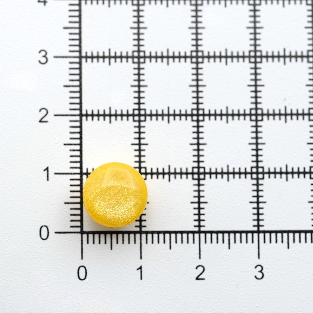 Пуговицы на ножке 18L (11мм), пластик (col.12 желтый), 72 шт, CR P-45