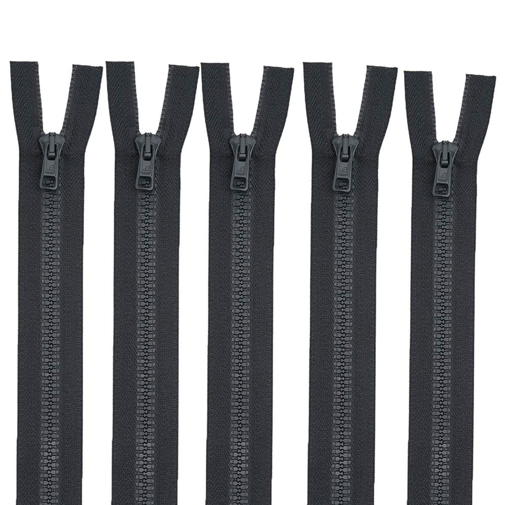 Молния трактор Arta Т6 (6 мм) 2 зам., разъем., 70 см, цв. 102 т.серый, уп.5 шт