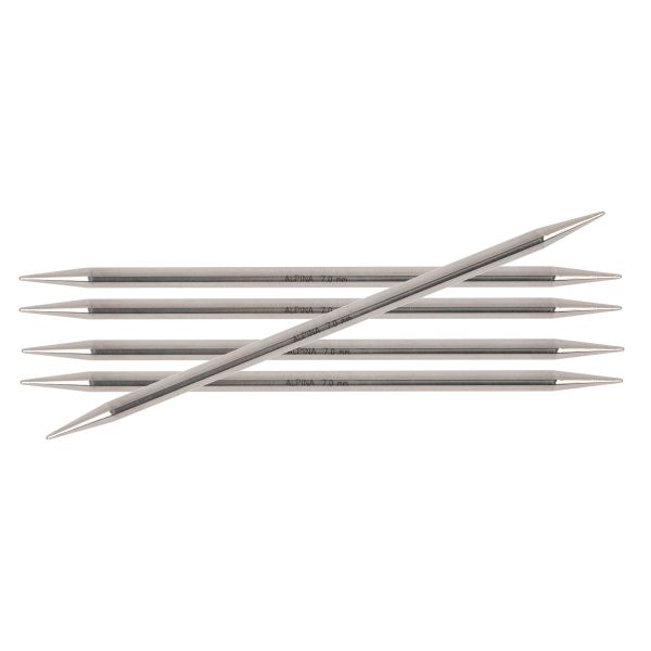 Спицы чулочные 5-ти компл. ⌀7.0 мм, 20 см, Alpina SIL-05