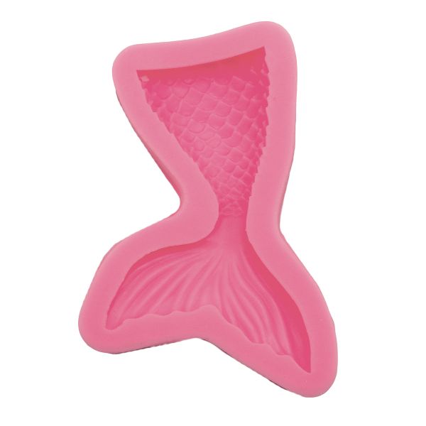 Молд силикон (для свечей, мыла, смолы, гипса) 11х5.5 см Хвост русалки, 23608