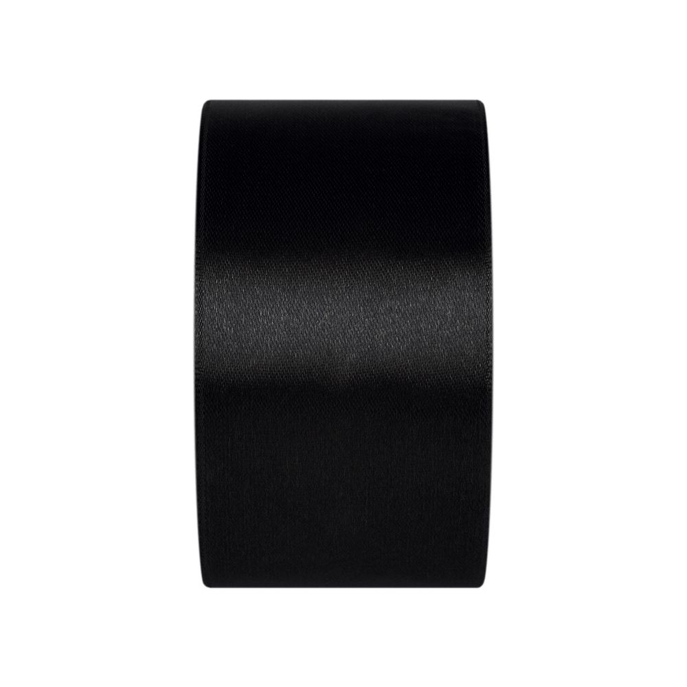 Лента атласная 1-сторонняя 50.0 мм / 33±2 метра, 113 черный, Gamma