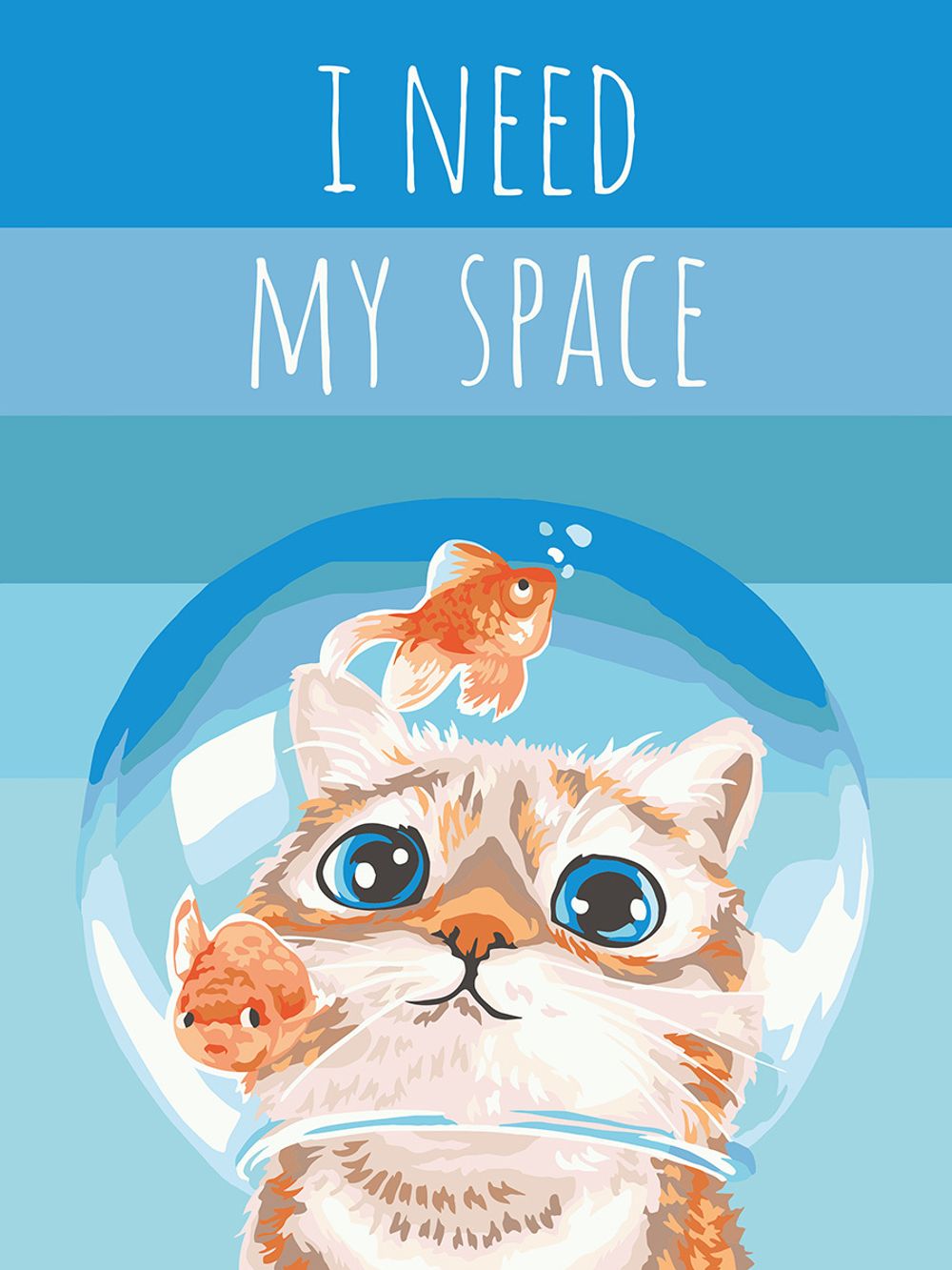 Картина по номерам Фрея, на картоне Любопытный котик, 40х30 см