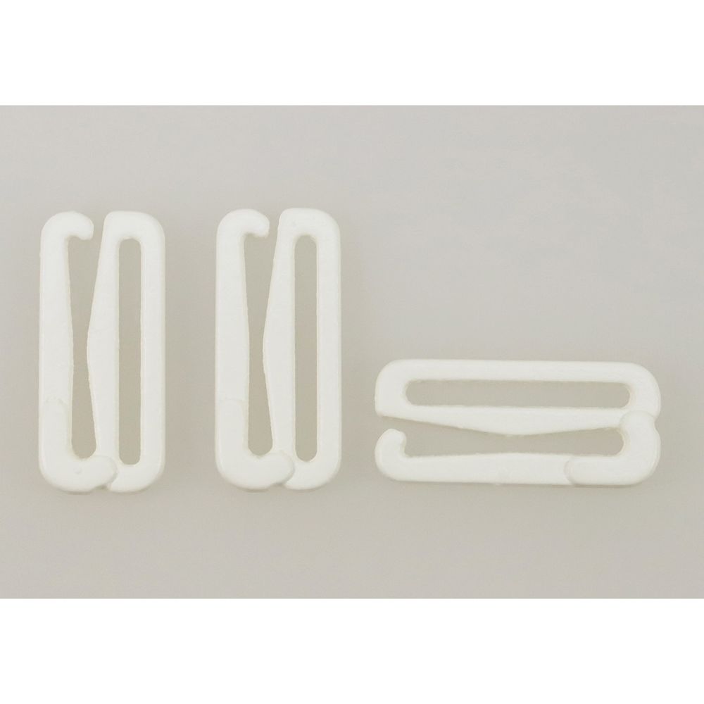 Крючки для бюстгальтера металл 20.0 мм, 004 приглушенный белый, Arta, 50 шт