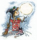 Набор для вышивания нитками Сделай своими руками, Счастье под луной, 12.5х13 см