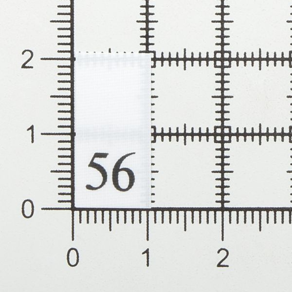 Этикетка-размерник, белый, 10х20 мм, 100 шт, 56