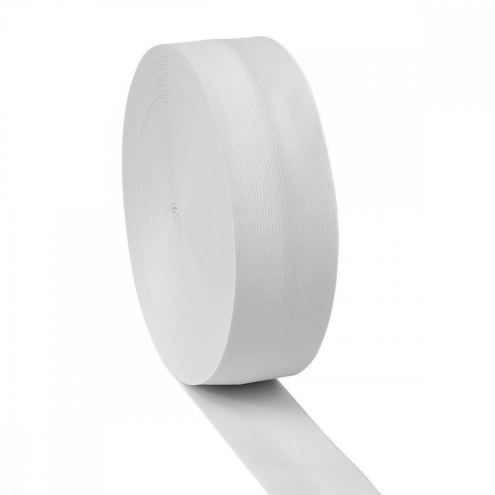 Резинка вязаная 60.0 мм / 40 метров, стандартная 3.9 г/п.м., белый