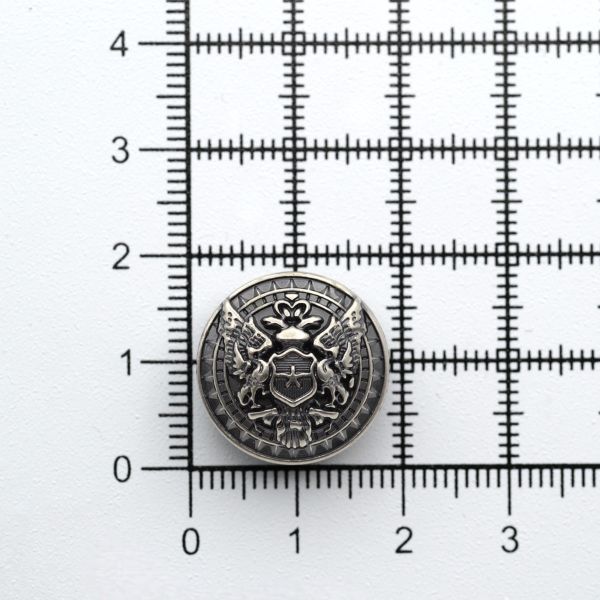 Пуговицы на ножке 28L (18мм), металл (Old Nickel серебро черненое), 36 шт, ME 643