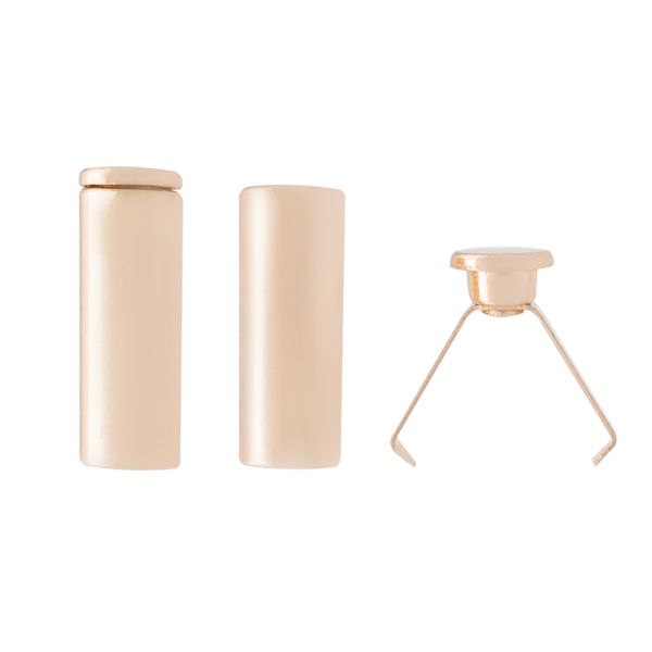 Наконечник для шнура металл 15.9х6 мм, отв.4.2 мм, 50 шт, золотой, MNK05