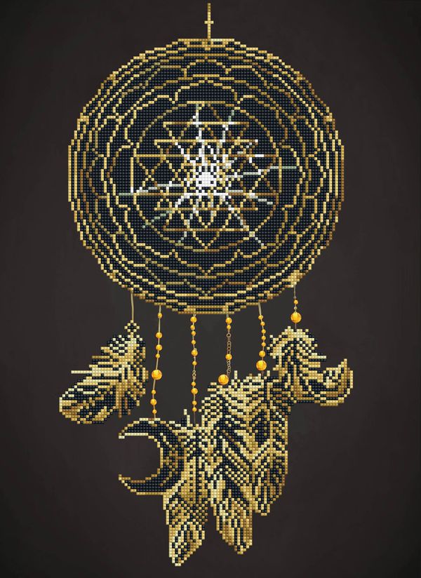 Алмазная (кристальная) мозаика Фрея, Ловец снов, 40х55 см