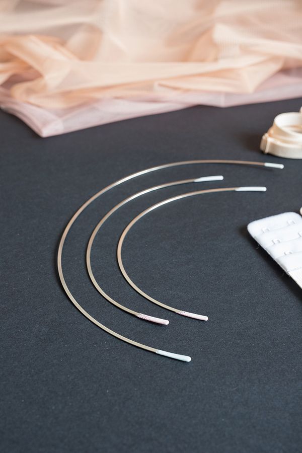 Косточки для бюстгальтера (каркасы) металл 190 мм, 30 пар, плоские, Blitz KB19