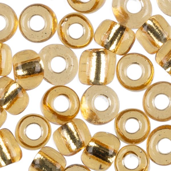 Бисер Zlatka 6/0 (4.1 мм), 100 г (10х10 г), №0022 св.золотой, GR