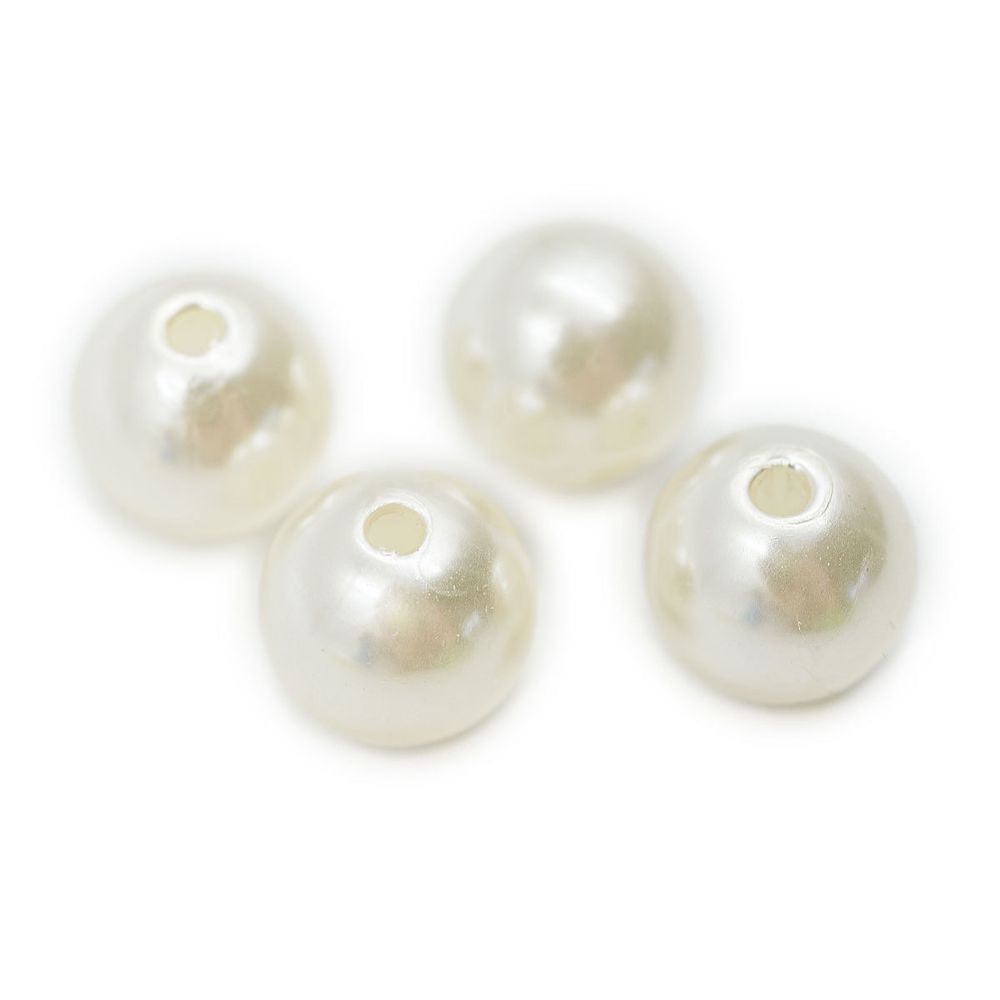 Бусины пластик (жемчуг) ⌀12 мм, 25 г, Astra&Craft, 003 NL телесный