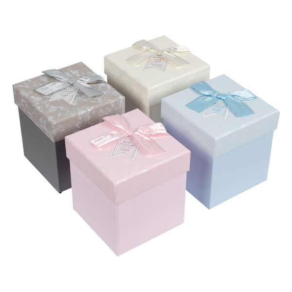 Коробка подарочная 11.5х11.5х12.5 см, 4 шт, 01 ассорти, Stilerra YBOX-S4-1