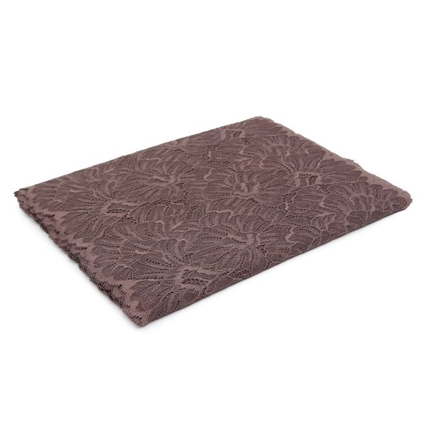 Кружево бельевое эластичное 240 мм / 3.4 метра, цвет шиншилла