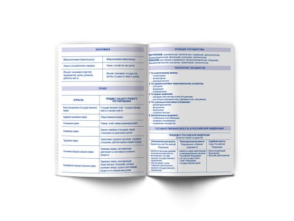 Тетрадь со справочным материалом Скучно не будет!, выборочный лак, A5+ 48 л. на скобе 65 г/м², белизна 100%, 10 шт, клетка, 000545 Обществознание, Светоч 48ТПСКс5_4_2_1