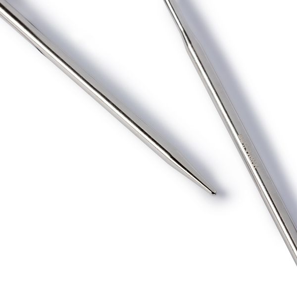 Спицы круговые ⌀5.0 мм, 60 см, 1 шт, серебристые, Prym 212162