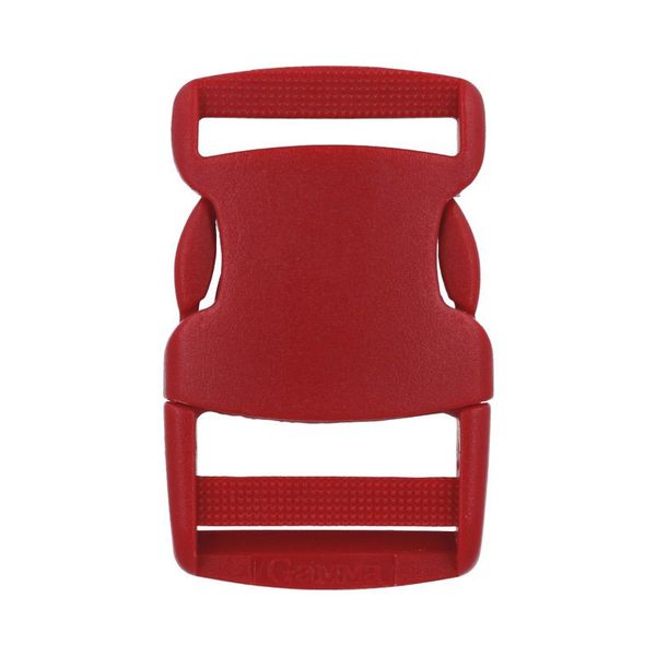 Фастекс (пряжка трезубец) пластик 25 мм, 10 шт, 519 красный, Gamma SB04