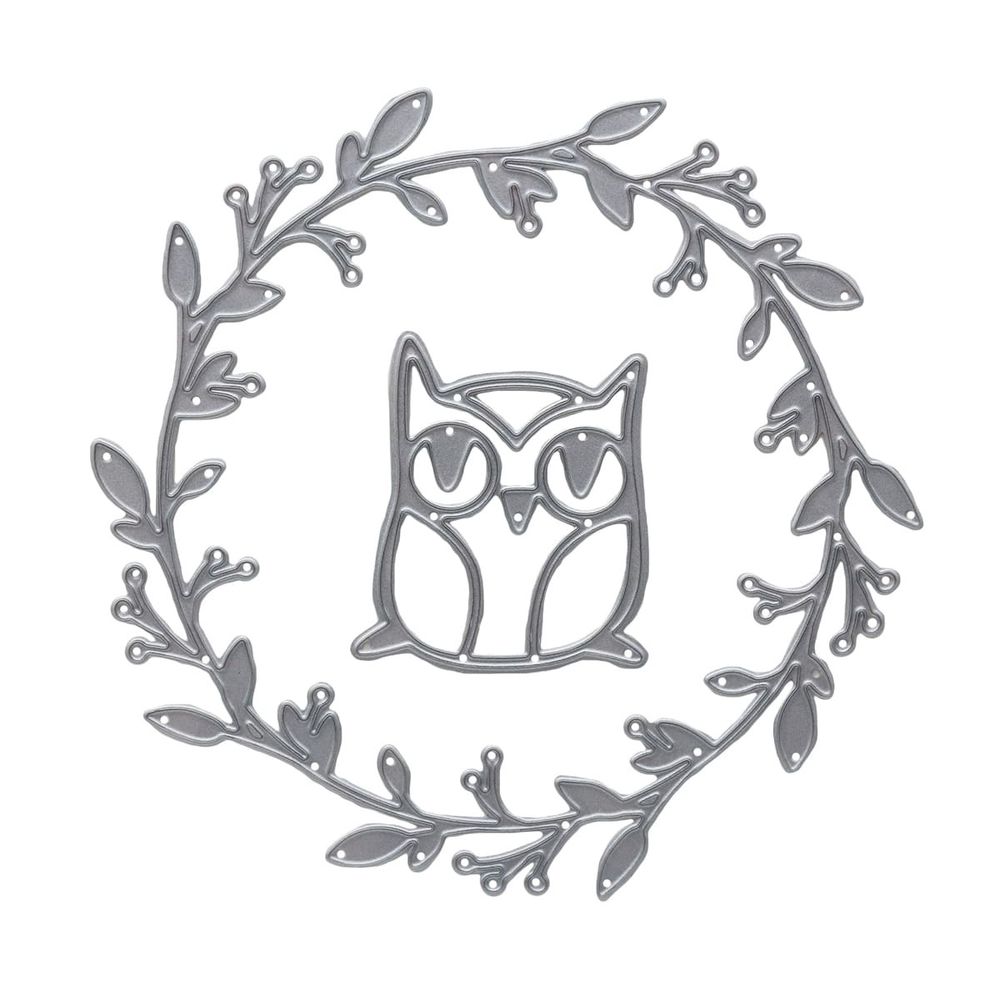 Форма для вырубки, Сова, 100х100мм, 861-009-015