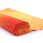 Бумага гофрированная (креповая) 180 г/м², 50 см / 2.5 м, 576/9 оранжево-желтый, Blumentag GOF-180/P