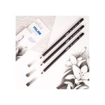 Набор из 3 угольных карандашей MILAN Art, 3 шт, 1 шт, ассорти 07B622203, Milan, 07B622203