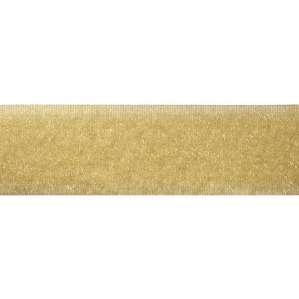 Лента контактная липучка (велкро) пришивная 25 мм / 25 метров, 30 бежевый, ПЕТЛЯ, качество 