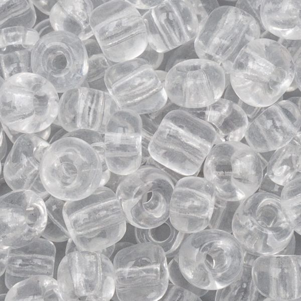 Бисер Astra&Craft 6/0 (4.1 мм), 150 г (10х15 г), цв. 1 белый/прозрачный