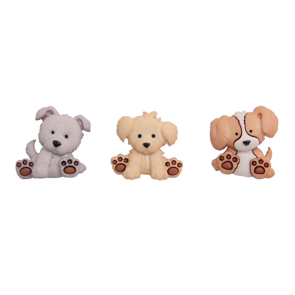 Украшения пуговицы декоративные фигурки Возьми меня домой пластик, 3 штак, Dress It Up