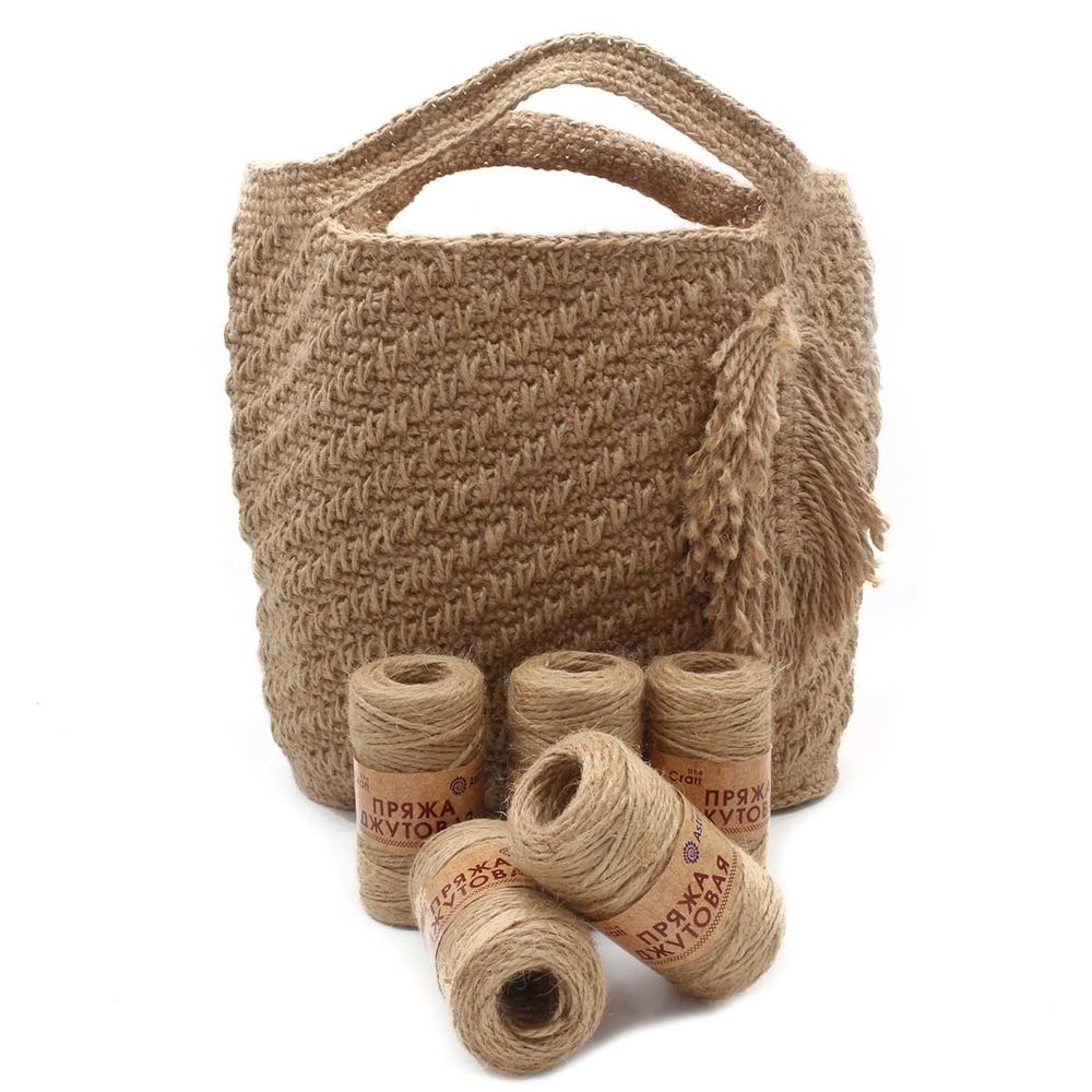 Пряжа Astra Premium (Астра Премиум) Джутовая / уп.10 мот. по 50 г, 50 м