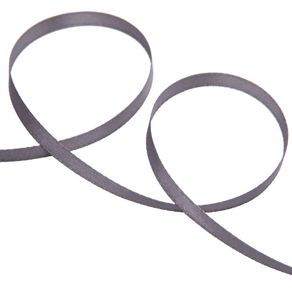 Лента атласная 2-сторонняя 6.0 мм / 33±2 метра, №054 т.серый, Gamma AL-6D