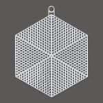 Канва пластиковая 14х12 см, 10 шт, 100% полиэтилен, шестиугольник, Gamma KPL-12