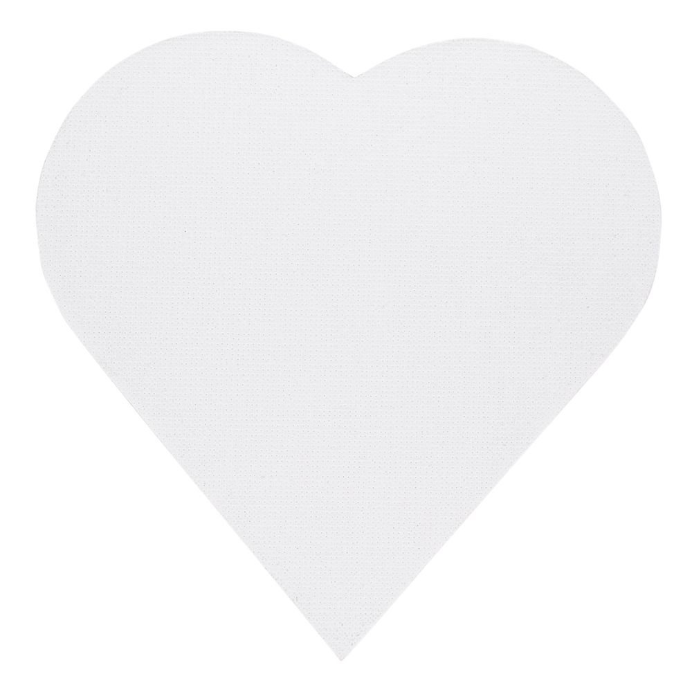 Холст грунтованный на картоне (набор на магните) 10х10 см, 280 г/м², 3 шт, сердце/heart мелкозернистый, Vista-Artista CMV-03