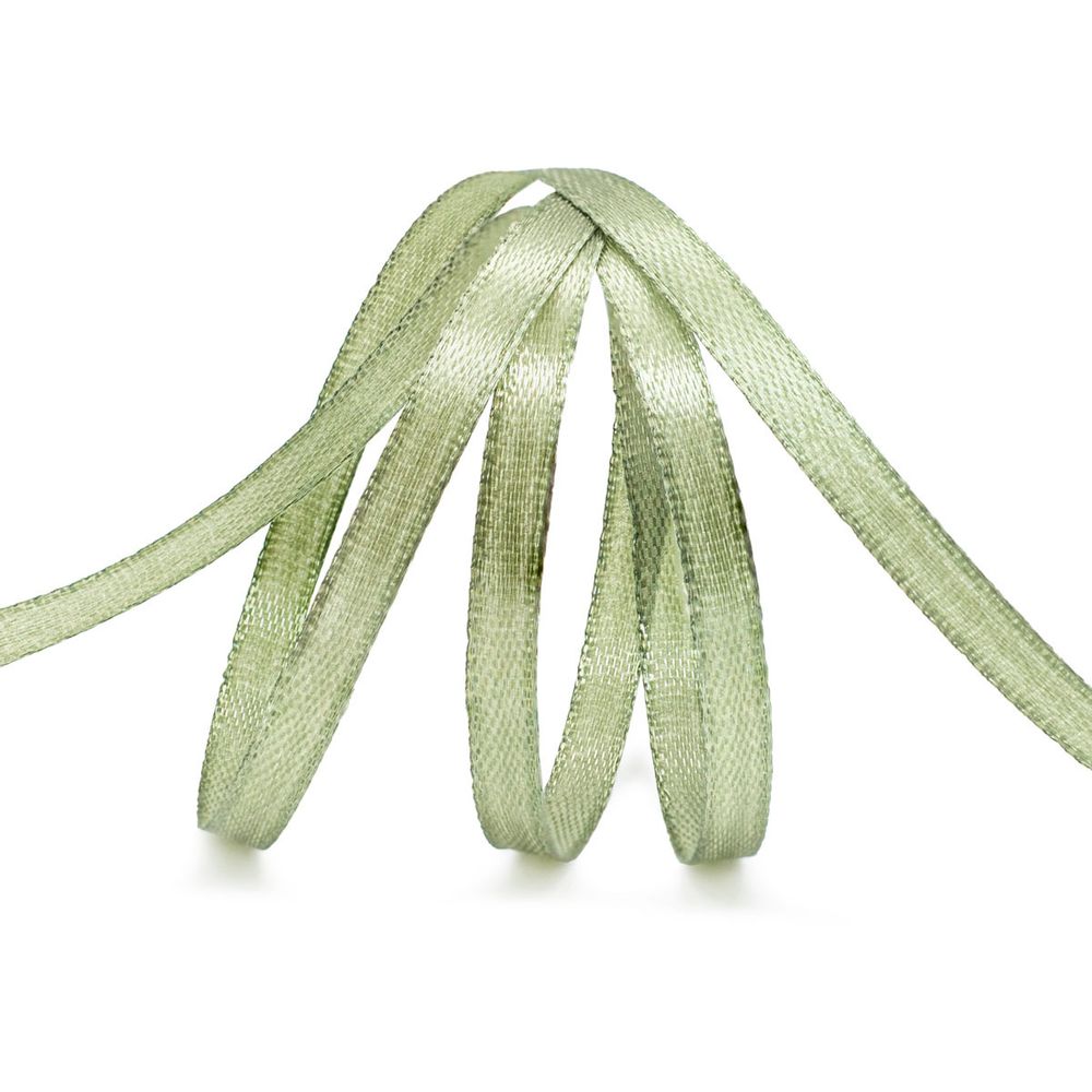 Лента атласная 1-сторонняя 6.0 мм / 22.86±1 метров, 103 шалфей, Globus