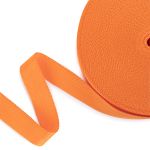 Стропа (ременная лента) 25 мм / 25 метров, толщ. 0.91 мм, [14.4 г/пог.м], 100% п/п, оранжевый, 3074, Gamma 3074