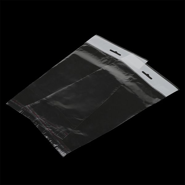 Пакет упаковочный полипропиленовый клеевой клапан (скотч) с еврослотом 15х20+5 30мкм, цв. белый, уп.100 шт