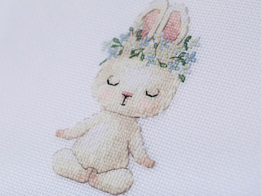 Набор для вышивания нитками Klart, Медитация, 13х9 см