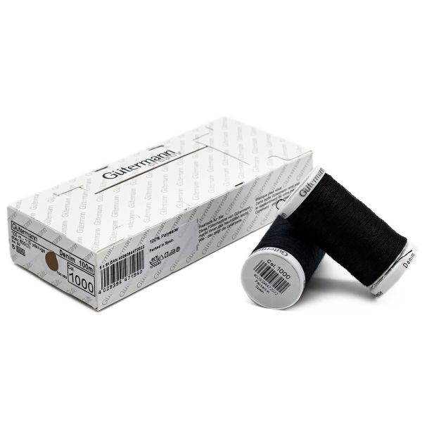 Нитки для джинсовых тканей Gutermann Denim 50, 100м, 1000, 5 катушек