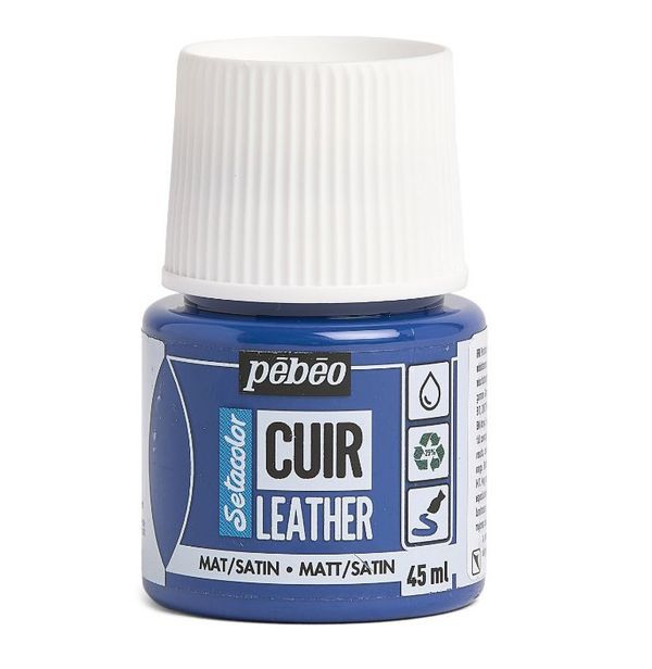 Краска по коже Setacolor 45 мл, 295612 Синий ультрамарин, Pebeo, 295612