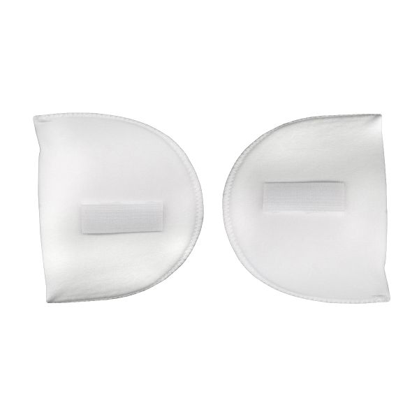Плечевые накладки (подплечники) втачные на липучке 100х150х12 мм, с плотной обшивкой, белый, 50 пар