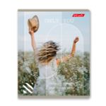 Тетрадь ученическая общая, A5+ 96 л. на скобе 60 г/м², белизна 100%, 5 шт, линия в термоусадочной пленке, 000792 Только ты, Светоч 96ТЕТл-001